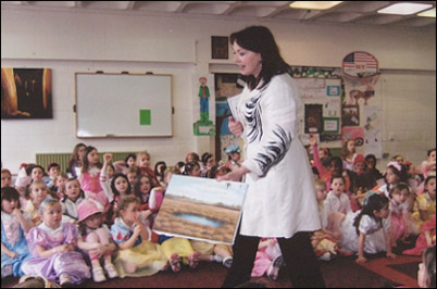 Anita with some of her readers